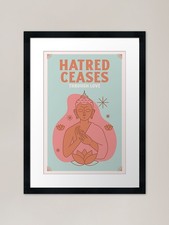 buddha love quote Framed Art