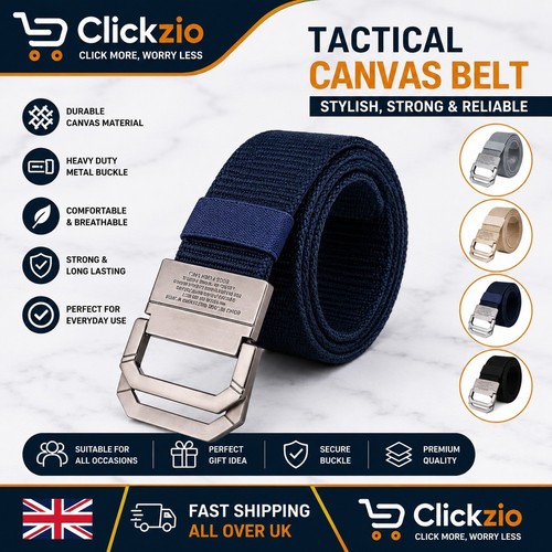 Mens tactical canvas belt - mens,