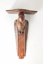 Art Deco Carved Parrot Wall