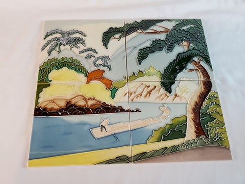 Vintage asian ceramic tropical - ceramic,