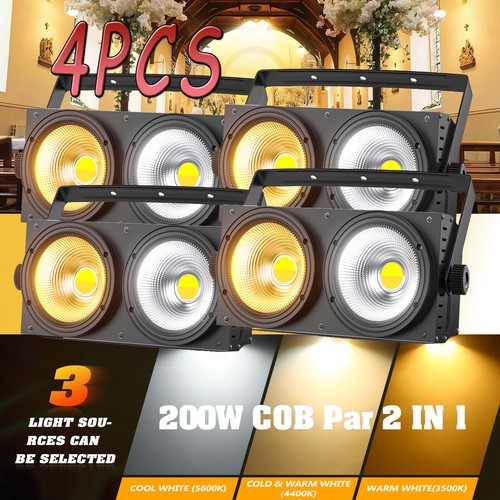 4pcs 200w cob - 200w, dmx