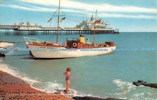 R440763 Eastbourne Pleasure Boat and Pier J Salmon Cameracolour