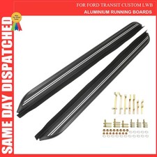 Aluminum side steps - side, running