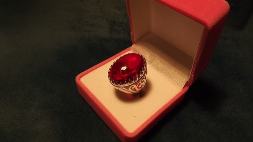 Lab created red ruby 18x26mm - lab-created,