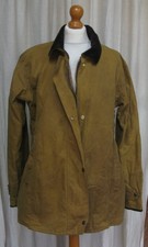 Greenbelt country wear ladies waxed wax brown beige tan jacket size XL / 16