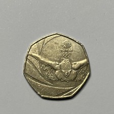 2016 50p Coin Team GB Olympics Swimming Aquatics Rio