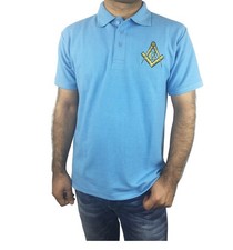 Masonic Polo Shirt with Embroidered Square Compass & G for Masons MD007
