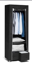 Portable Wardrobe Foldable Black Brand New Free Delivery