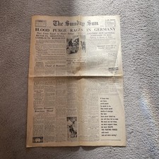 Vintage newspaper the sunday - the,
