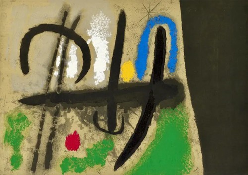 Joan miro original pochoir - ,