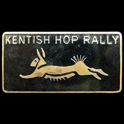 Kentish hop rally pin badge - kentish,