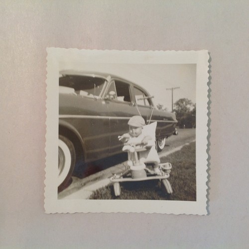 Vintage photograph baby - vintage, b&w