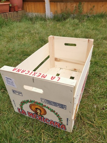 Wooden crates hamper - ✅,