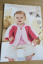Sirdar Snuggly Tiny Tots DK - Pattern No. 1425 - Cardigans - Birth to 7 Years