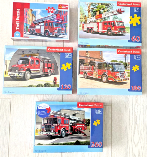 Jigsaw puzzle fire engine - puzzle,