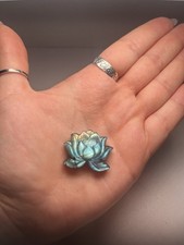 Lotus Flower Carving Labradorite Crystal Gemstone