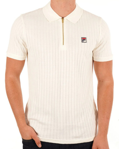 Fila vintage zip - polo, gardenia