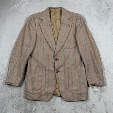 Tweed Jacket Mens 40 R Biege