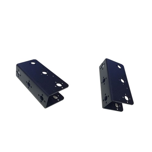 2pcs black metal shaped beam - black, u-shaped