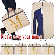 Personalised names Text Breathable Travel Suit Garment Dress Bag Clothes Cover