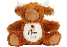 Highland cow teddy keepsake - cow,