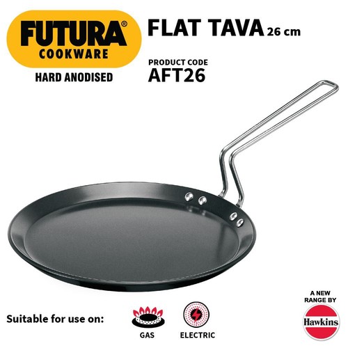 Hard anodised flat - anodised, tava