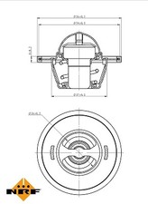 NRF 725135 Thermostat, coolant
