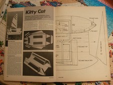 Model Boats Magazine August 1984 Used but in good condition + Kitty Cat plan