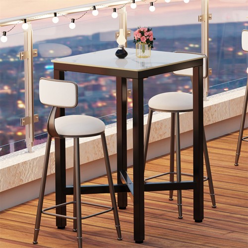 Industrial tall square table - industrial,