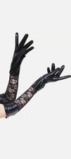 PVC Gloves.  Sexy PVC and Lace