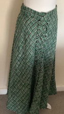 Zara skirt M midi green mix