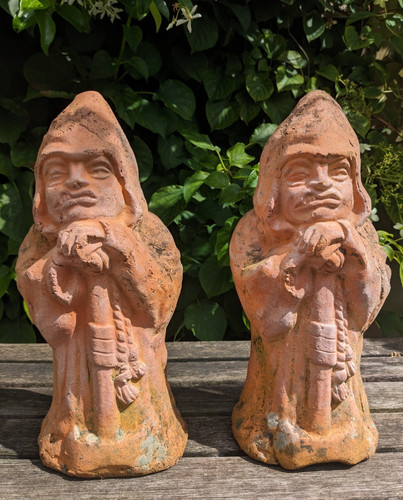 Vintage pair terracotta - vintage,