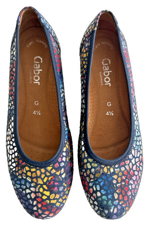 Gabor splash navy mosaic print - splash,