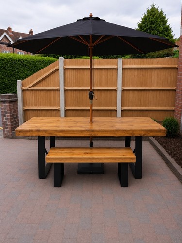 Large garden dining - dining, table