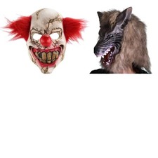 Costume Mask Horror Clown Wolf Teddy Bear Rabbit Animal Halloween Scary