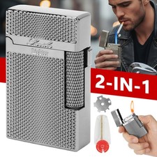 Creative Plasma Arc Lighter Luxury Double Flame Butane Lighter Jet Flame