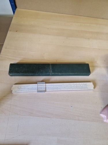 Vintage slide rule with - vintage,