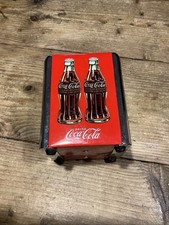 Coca-Cola Ice Coke Napkin Dispenser  Tin Table Advertising Retro Style
