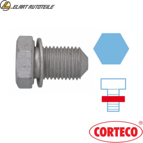 Locking screw oil pan - screw, 220125s
