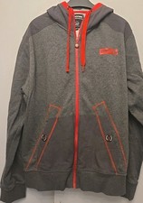 Mens Mckenzie Grey & Red Zip