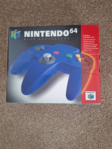 Retro original n64 boxed blue - original,