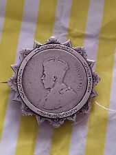 Victorian Silver Brooch 1877 South Africa Florin 1920's