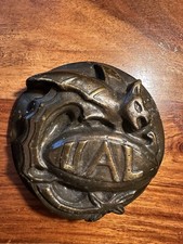 Heavy Cast Brass Bronze Plaque