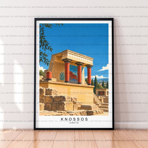 Knossos crete greece unframed - crete,