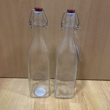 x2 Kilner Glass Clip Top Bottles One New