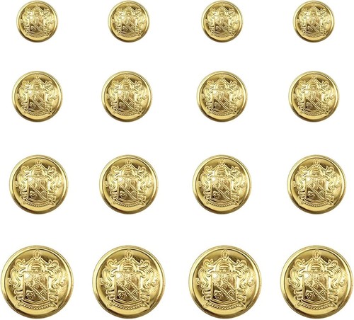 Brass gold blazer buttons - 40,