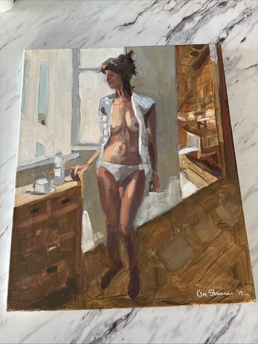 Oil painting lucienne - painting, ‘lucienne