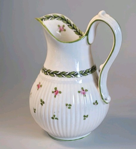 Vintage floral milk jug - jug, crown