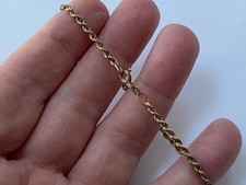 LADIES 9CT GOLD BRACELET ROPE