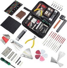72Pcs Guitar Care Cleaning Repair Tool Kit Luthier Setup Maintenance Tools UK
